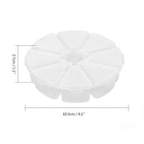3 teil / los Mini 8 Grids Strass Kunststoffbehälter Box Diamant Malerei VM90356