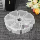 3 teil / los Mini 8 Grids Strass Kunststoffbehälter Box Diamant Malerei VM90356