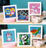 Einfach für Kinder Diamond Painting Kits Anfänger Kunsthandwerk mit Rahmen DP8200