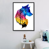 Wolf 5d Diy Diamond Painting Diamant Malerei Set DE447440528