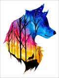 Wolf 5d Diy Diamond Painting Diamant Malerei Set DE447440528