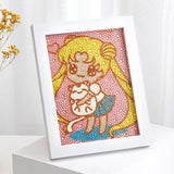 Einfach für Kinder Diamond Painting Kits Anfänger Kunsthandwerk mit Rahmen DP8003
