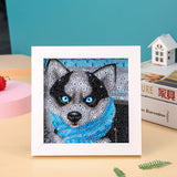 Einfach für Kinder Diamond Painting Kits Anfänger Kunsthandwerk mit Rahmen DP8033
