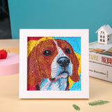 Einfach für Kinder Diamond Painting Kits Anfänger Kunsthandwerk mit Rahmen DP8034
