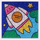 Einfach für Kinder Diamond Painting Kits Anfänger Kunsthandwerk mit Rahmen DP8047