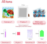 Einfach für Kinder Diamond Painting Kits Anfänger Kunsthandwerk mit Rahmen DP8067