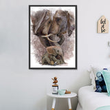 Elefant 5d Diy Diamond Painting Diamant Malerei Set DS227345171