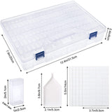 64 Grids 5D Diamond Painting Box Aufbewahrungsbehälter Diamond mit 200 Etikettenaufklebern DT9001