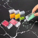 64 Grids 5D Diamond Painting Box Aufbewahrungsbehälter Diamond mit 200 Etikettenaufklebern DT9001