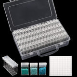 64 Grids 5D Diamond Painting Box Aufbewahrungsbehälter Diamond mit 200 Etikettenaufklebern DT9001