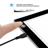 Tragbare Tracing LED Copy Board Light Box Ultradünne einstellbare USB-Stromversorgung zum Zeichnen DT9004