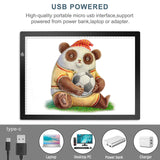 Tragbare Tracing LED Copy Board Light Box Ultradünne einstellbare USB-Stromversorgung zum Zeichnen DT9004