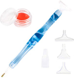 Handgefertigter Kunstharz-Diamantmalstift mit Klebelehm, verschiedene Spitzen DT9010