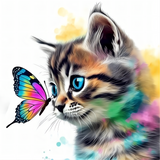 Katze 5d Diy Diamond Painting Diamant Malerei Set MJ1018