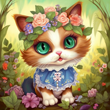 Katze 5d Diy Diamond Painting Diamant Malerei Set MJ1031