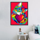 Katze 5d Diy Diamond Painting Diamant Malerei Set MJ1075