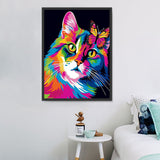 Katze 5d Diy Diamond Painting Diamant Malerei Set MJ1085