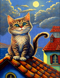 Katze 5d Diy Diamond Painting Diamant Malerei Set MJ1113