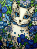 Katze 5d Diy Diamond Painting Diamant Malerei Set MJ1114
