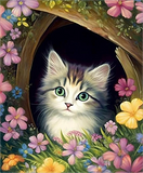 Katze 5d Diy Diamond Painting Diamant Malerei Set MJ1150