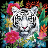 Tiger 5d Diy Diamond Painting Diamant Malerei Set MJ1198