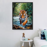 Tiger 5d Diy Diamond Painting Diamant Malerei Set MJ1236