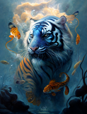 Tiger 5d Diy Diamond Painting Diamant Malerei Set MJ1250