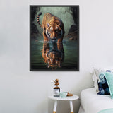Tiger 5d Diy Diamond Painting Diamant Malerei Set MJ1253