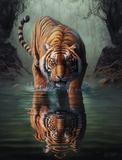 Tiger 5d Diy Diamond Painting Diamant Malerei Set MJ1253