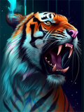 Tiger 5d Diy Diamond Painting Diamant Malerei Set MJ1260