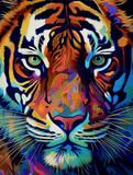 Tiger 5d Diy Diamond Painting Diamant Malerei Set MJ1264
