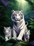 Tiger 5d Diy Diamond Painting Diamant Malerei Set MJ1269