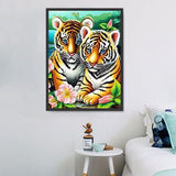 Tiger 5d Diy Diamond Painting Diamant Malerei Set MJ1270