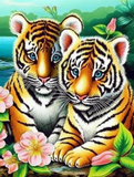 Tiger 5d Diy Diamond Painting Diamant Malerei Set MJ1270
