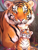 Tiger 5d Diy Diamond Painting Diamant Malerei Set MJ1272