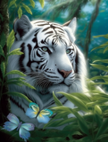 Tiger 5d Diy Diamond Painting Diamant Malerei Set MJ1275