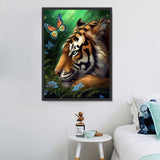 Tiger 5d Diy Diamond Painting Diamant Malerei Set MJ1276