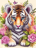 Tiger 5d Diy Diamond Painting Diamant Malerei Set MJ1277