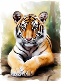 Tiger 5d Diy Diamond Painting Diamant Malerei Set MJ1279