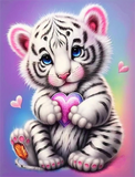 Tiger 5d Diy Diamond Painting Diamant Malerei Set MJ1280