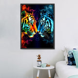 Tiger 5d Diy Diamond Painting Diamant Malerei Set MJ1283