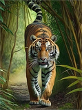Tiger 5d Diy Diamond Painting Diamant Malerei Set MJ1284