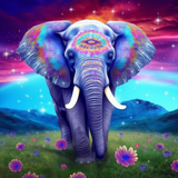 Elefant 5d Diy Diamond Painting Diamant Malerei Set MJ1298