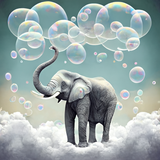 Elefant 5d Diy Diamond Painting Diamant Malerei Set MJ1300