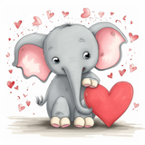 Elefant 5d Diy Diamond Painting Diamant Malerei Set MJ1302