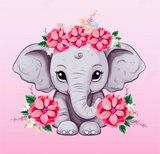 Elefant 5d Diy Diamond Painting Diamant Malerei Set MJ1303