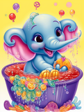 Elefant 5d Diy Diamond Painting Diamant Malerei Set MJ1312