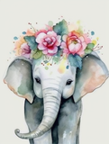 Elefant 5d Diy Diamond Painting Diamant Malerei Set MJ1321