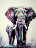 Elefant 5d Diy Diamond Painting Diamant Malerei Set MJ1323