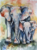 Elefant 5d Diy Diamond Painting Diamant Malerei Set MJ1324